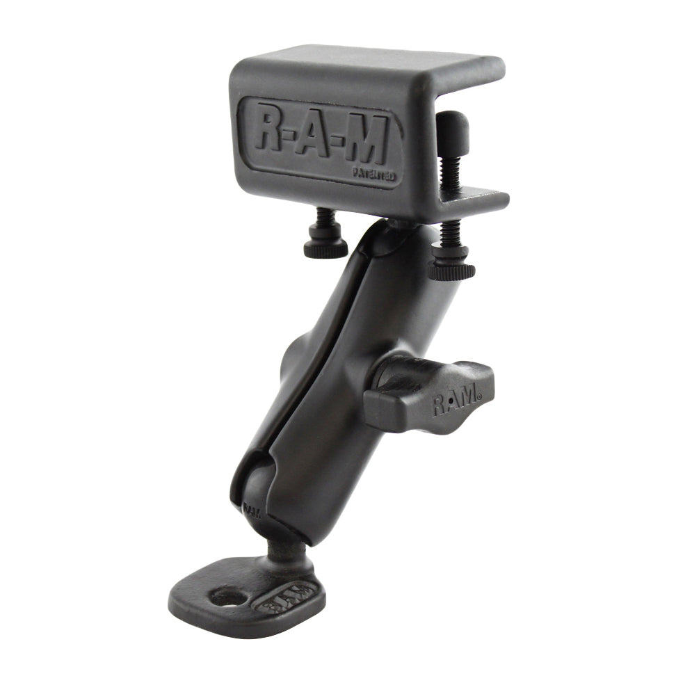 RAM-B-126BU.jpg RAM® Double Ball Glare Shield Clamp Mount with Ski Mirror Adapter - Image 1