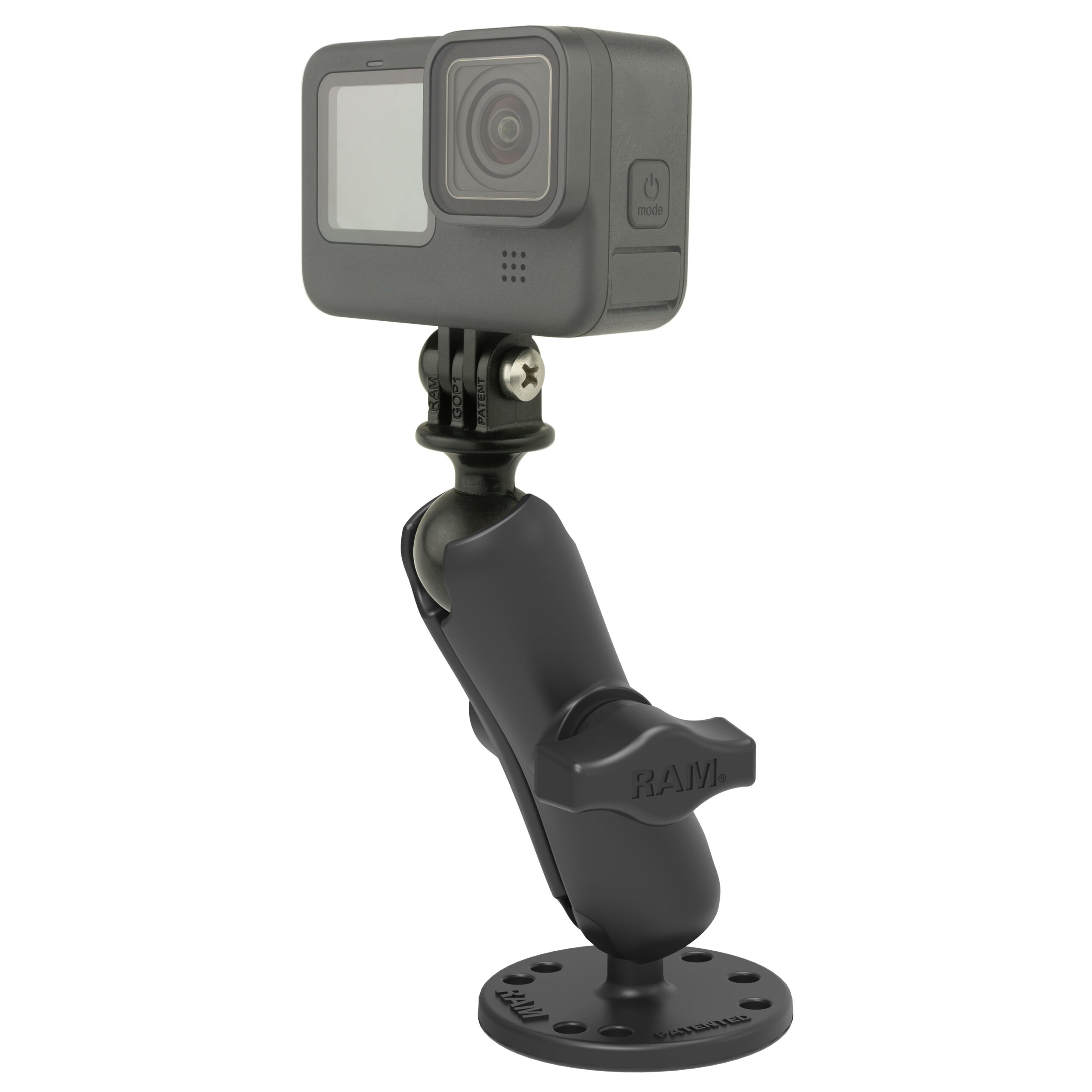 RAM-B-138-GOP1U.jpg RAM® Drill-Down Mount with Universal Action Camera Adapter - Image 1