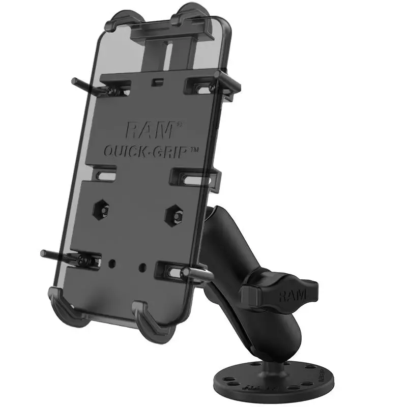 RAM-B-138-PD4U.jpg RAM Quick-Grip XL Spring-Loaded Phone Mount with Drill-Down Base - Image 1