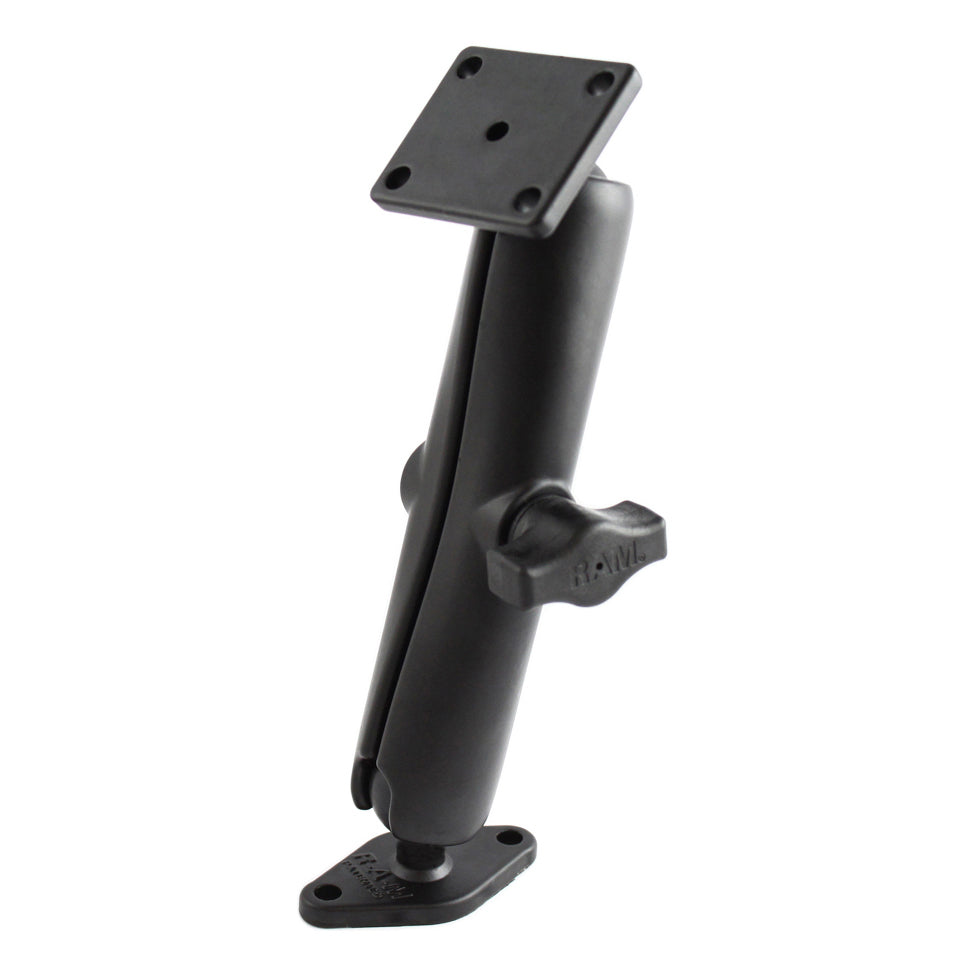 RAM-B-140U-C.jpg RAM® Double Ball Mount with 2-Hole & 4-Hole AMPS Plates - Long - Image 1
