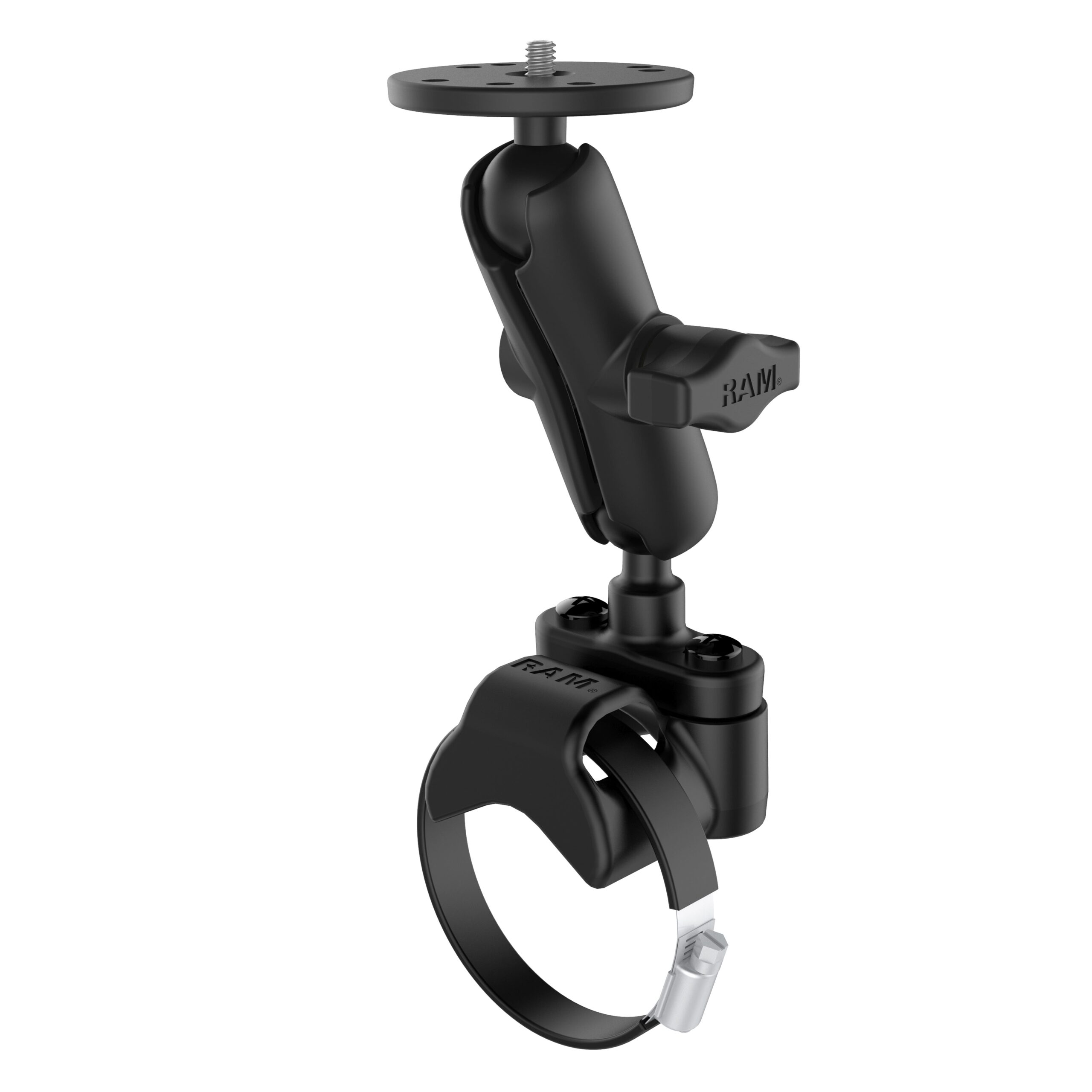 RAM-B-149Z-2-202AU.jpg RAM® ATV/Side By Side Rail Mount with Round Plate & 1/4"-20 Stud - Image 1