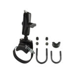 RAM® ATV/Side By Side Double Ball Rail Mount with 1/4"-20 Threaded Stud