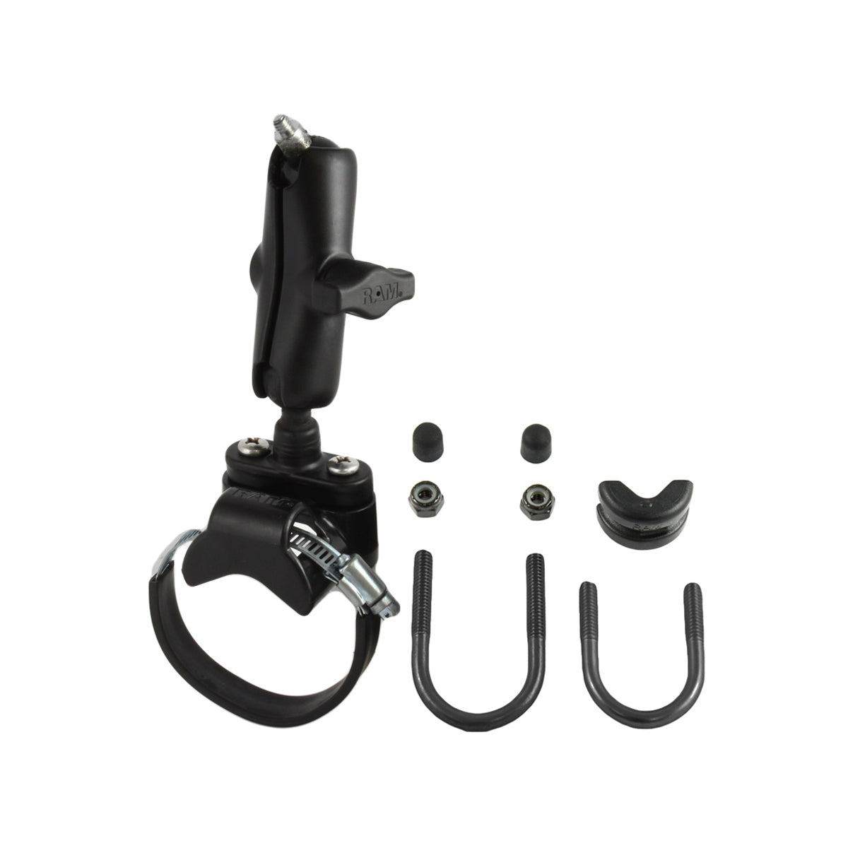 RAM-B-149Z-2-237.jpg RAM® ATV/Side By Side Double Ball Rail Mount with 1/4"-20 Threaded Stud - Image 1