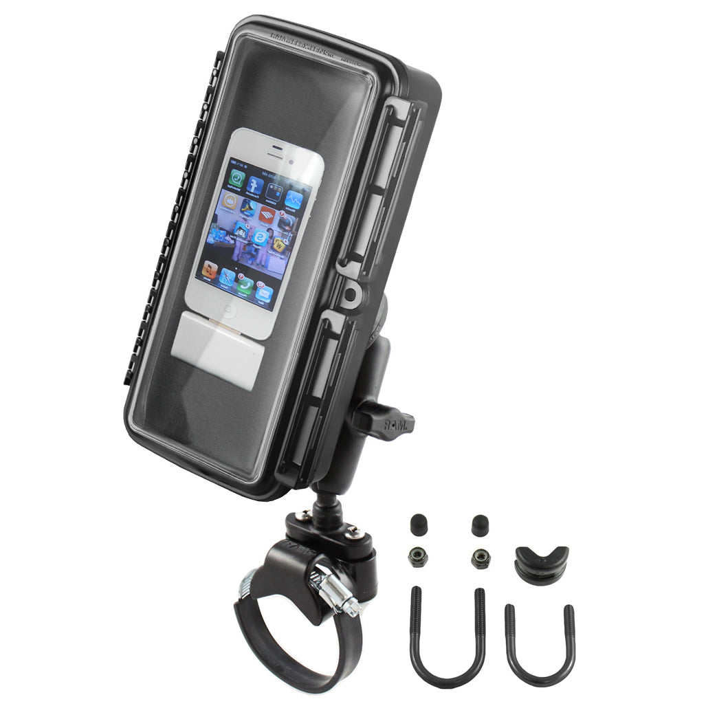 RAM-B-149Z-2-AQ1.jpg RAM® Aqua Box® ATV/Side By Side Rail Mount for Large Devices - Image 1