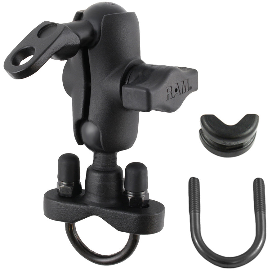 RAM-B-149Z-A-272U.jpg RAM® Handlebar U-Bolt Double Ball Mount with 9mm Hole - Short - Image 1