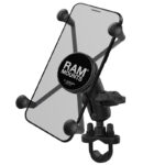 RAM X-Grip Large Phone Mount with Handlebar U-Bolt Base - Short