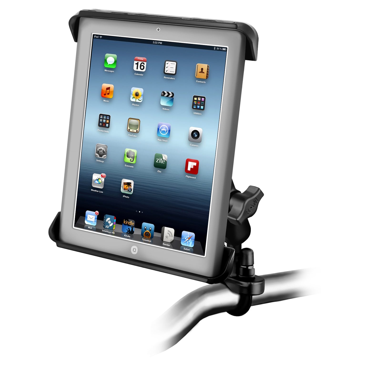 RAM-B-149Z-TAB-LG.jpg RAM® Tab-Tite™ Handlebar U-Bolt Mount for Large Tablets - Image 1