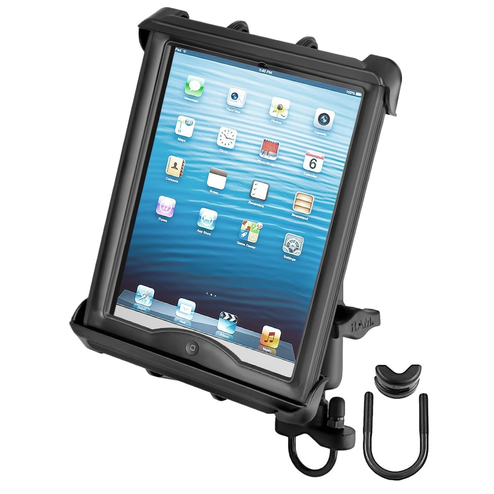 RAM-B-149Z-TAB8U RAM Tab-Tite Handlebar U-Bolt Mount for Large Tablets with Cases - Image 1