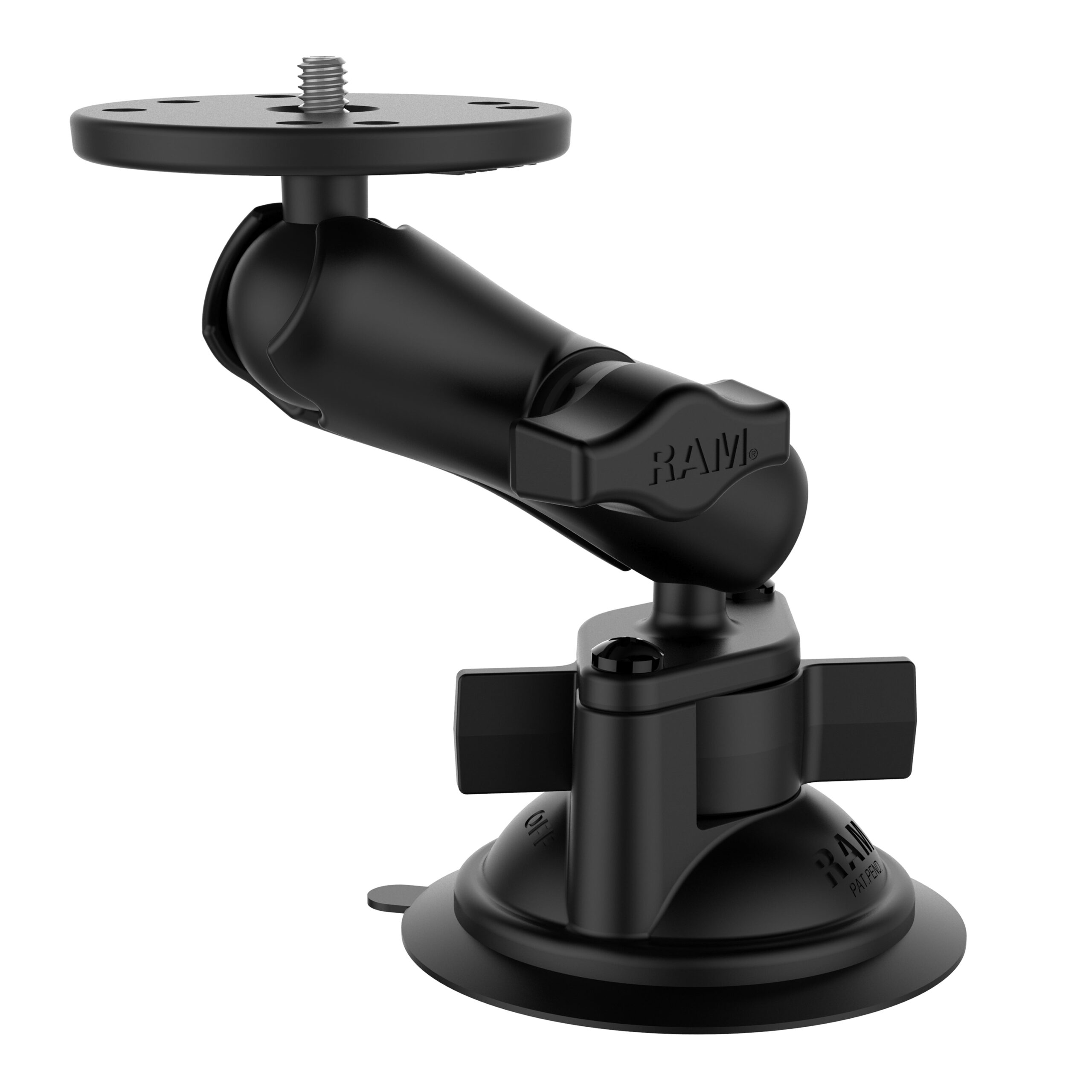 RAM-B-166-202AU RAM Twist-Lock Suction Cup Mount with Round Plate & 1/4"-20 Stud - Image 1