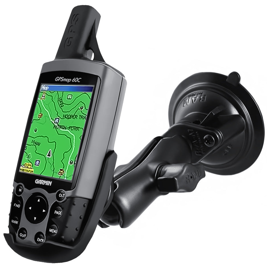 RAM-B-166-GA12U.jpg RAM® Twist-Lock™ Suction Cup Mount for Garmin Astro 220, GPS 60 + More - Image 1