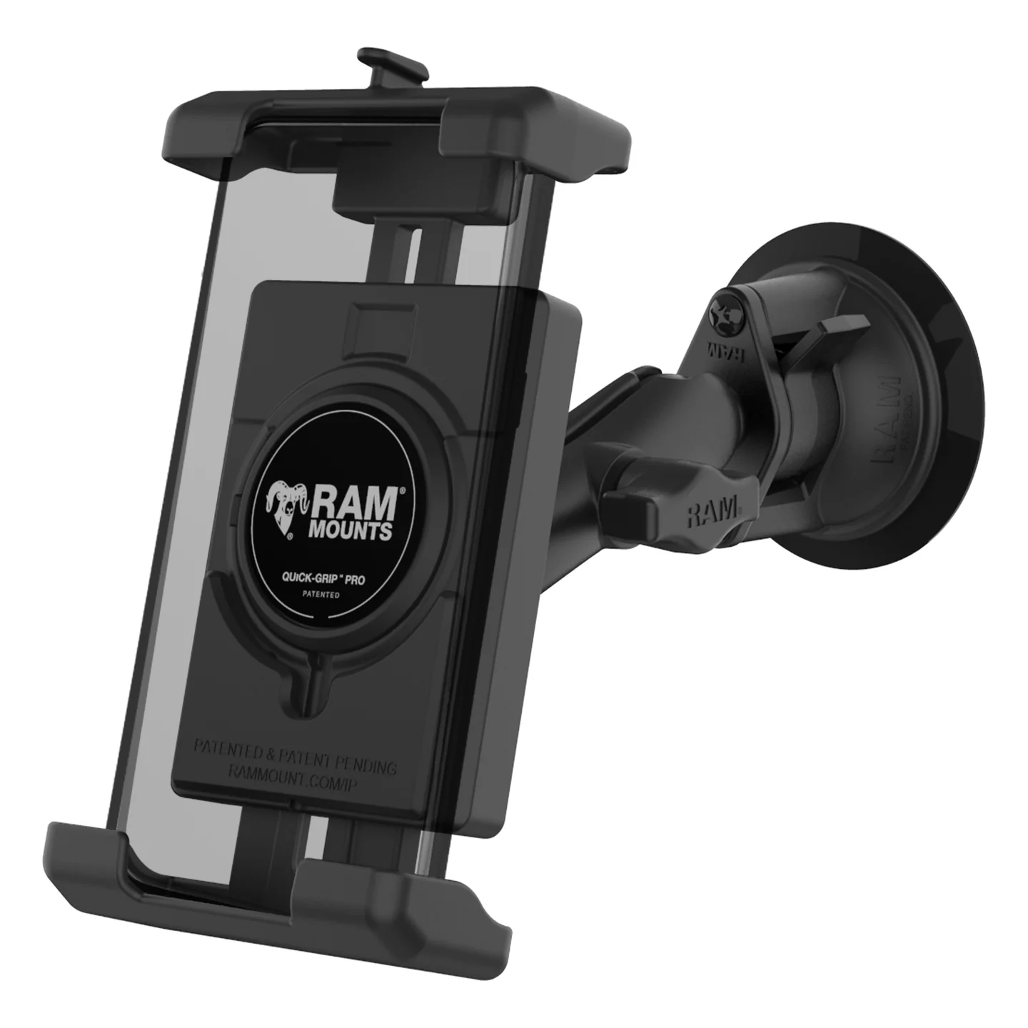 RAM-B-166-PD7U_1_1440x.webp RAM® Quick-Grip Pro XL Phone Mount with Twist-Lock Suction Cup - Image 1