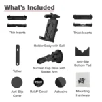 RAM® Quick-Grip Pro XL Phone Mount with Twist-Lock Suction Cup - Image 7