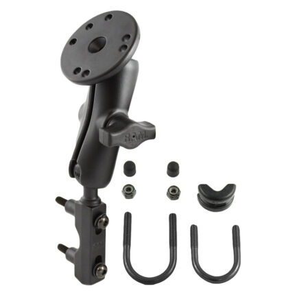 RAM® Motorcycle Brake/Clutch Reservoir Mount with Round Plate