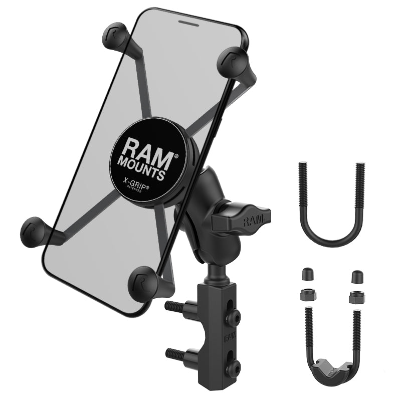 RAM-B-174-A-UN10U.jpg RAM® X-Grip® Large Phone Mount with Brake/Clutch Reservoir Base - Short - Image 1