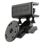 RAM Glare Shield Clamp Double Ball Mount with Round Plate