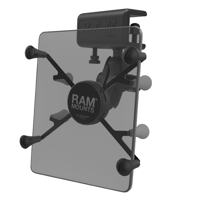 RAM-B-177-UN8U.jpg RAM® X-Grip® Mount with Glare Shield Clamp Base for 7"-8" Tablets - Image 1