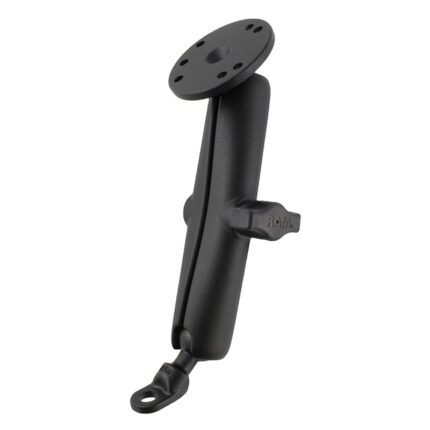 RAM® 9mm Angled Bolt Head Adapter Mount with Round Plate - Long