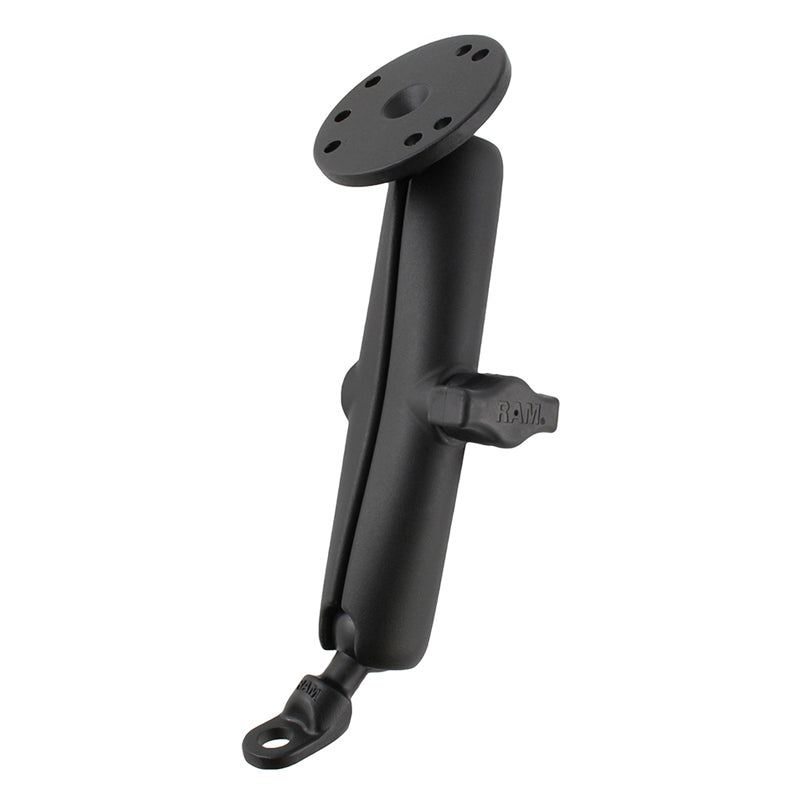 RAM-B-180-C-202U.jpg RAM® 9mm Angled Bolt Head Adapter Mount with Round Plate - Long - Image 1