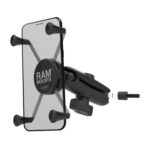 RAM® X-Grip® Large Phone Mount with Grab Handle & A-Pillar M6 Bolt Base