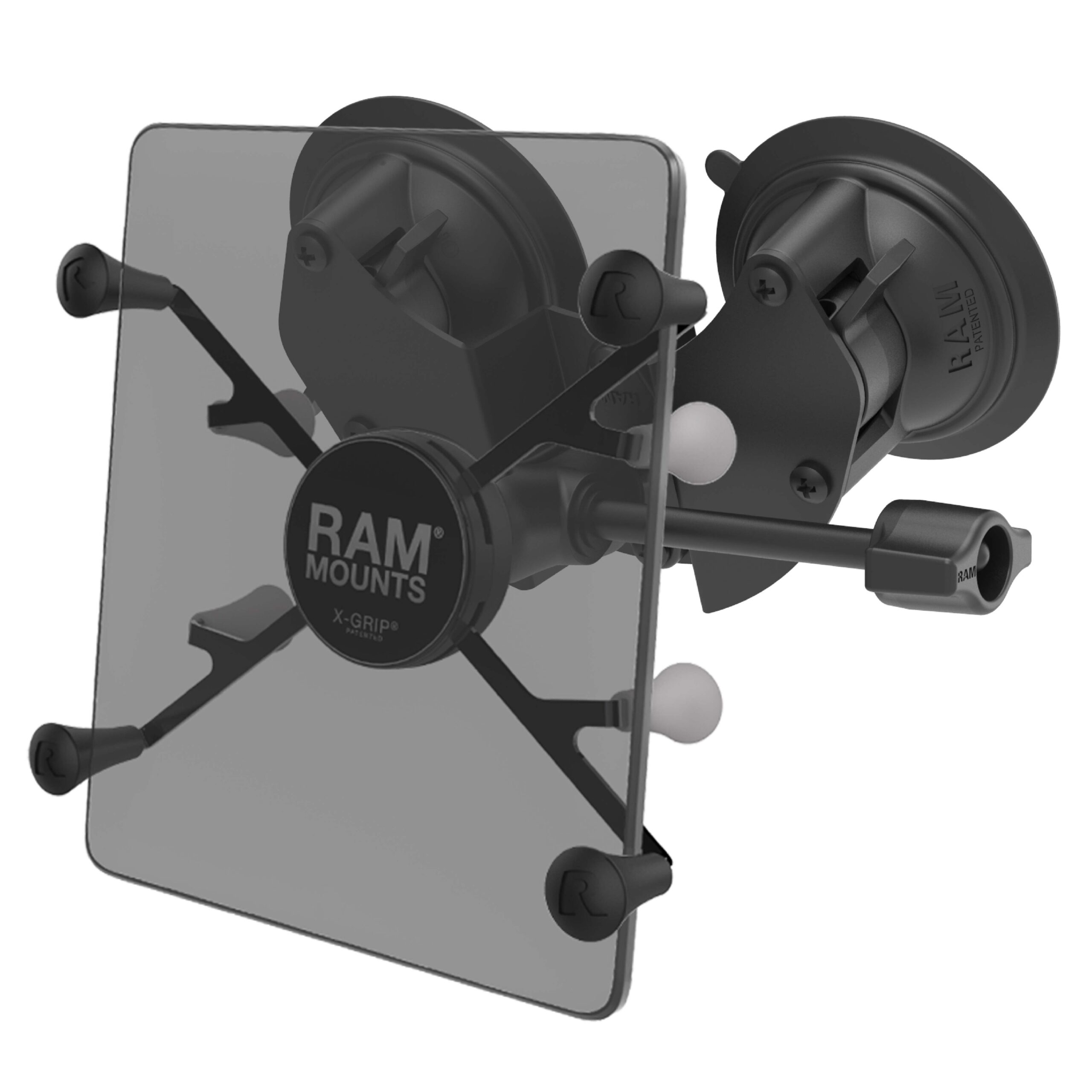 RAM-B-189-UN8-ALA1-KRU.jpg RAM® X-Grip® with RAM® Twist-Lock™ Dual Suction for 7"-8" Tablets - Image 1