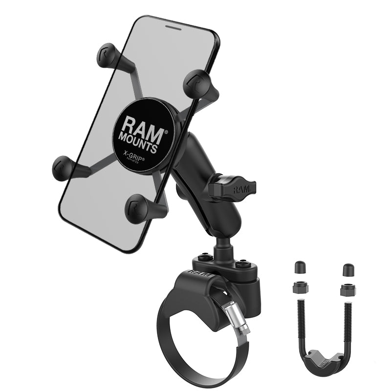 RAM-B-231-2-UN7U.jpg RAM® X-Grip® Phone Mount with ATV/Side By Side Rail Base - Image 1