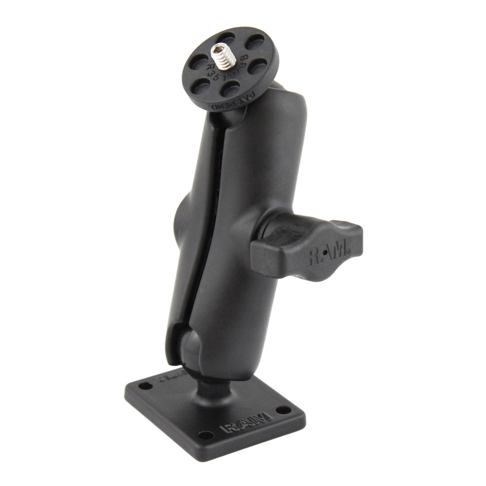 RAM-B-347-366U.jpg RAM® Double Ball Mount with AMPS Plate and 1/4"-20 Action Camera Adapter - Image 1