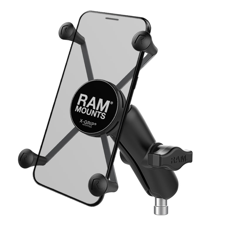 RAM-B-367-UN10U RAM X-Grip Large Phone Mount with Motorcycle Handlebar Clamp Base - Image 1