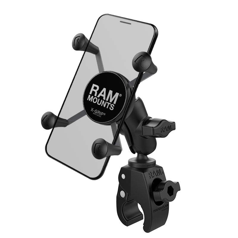 RAM-B-400-A-HOL-UN7BU.jpg RAM® X-Grip® Phone Mount with RAM® Tough-Claw™ Small Clamp Base - Short - Image 1