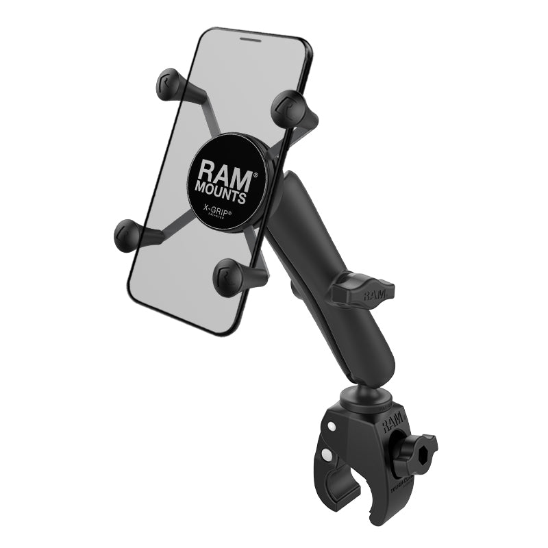 RAM-B-400-C-UN7U RAM X-Grip Phone Mount with RAM Tough-Claw Small Clamp Base - Long - Image 1