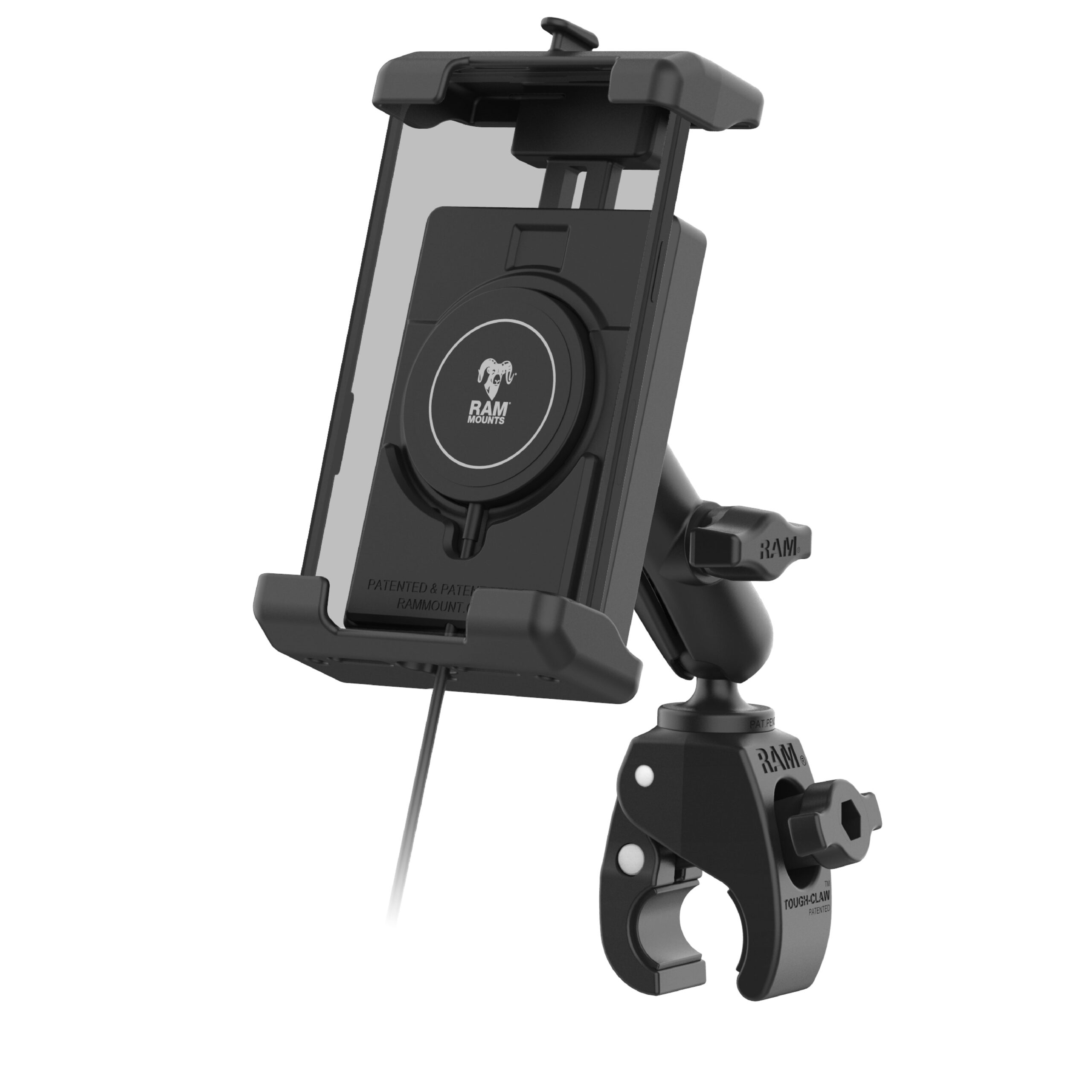 RAM-B-400-PD7-W2MU.jpg RAM® Quick-Grip™ Pro XL Tough-Claw™ Mount with Qi2 15W Wireless Charger - Image 1