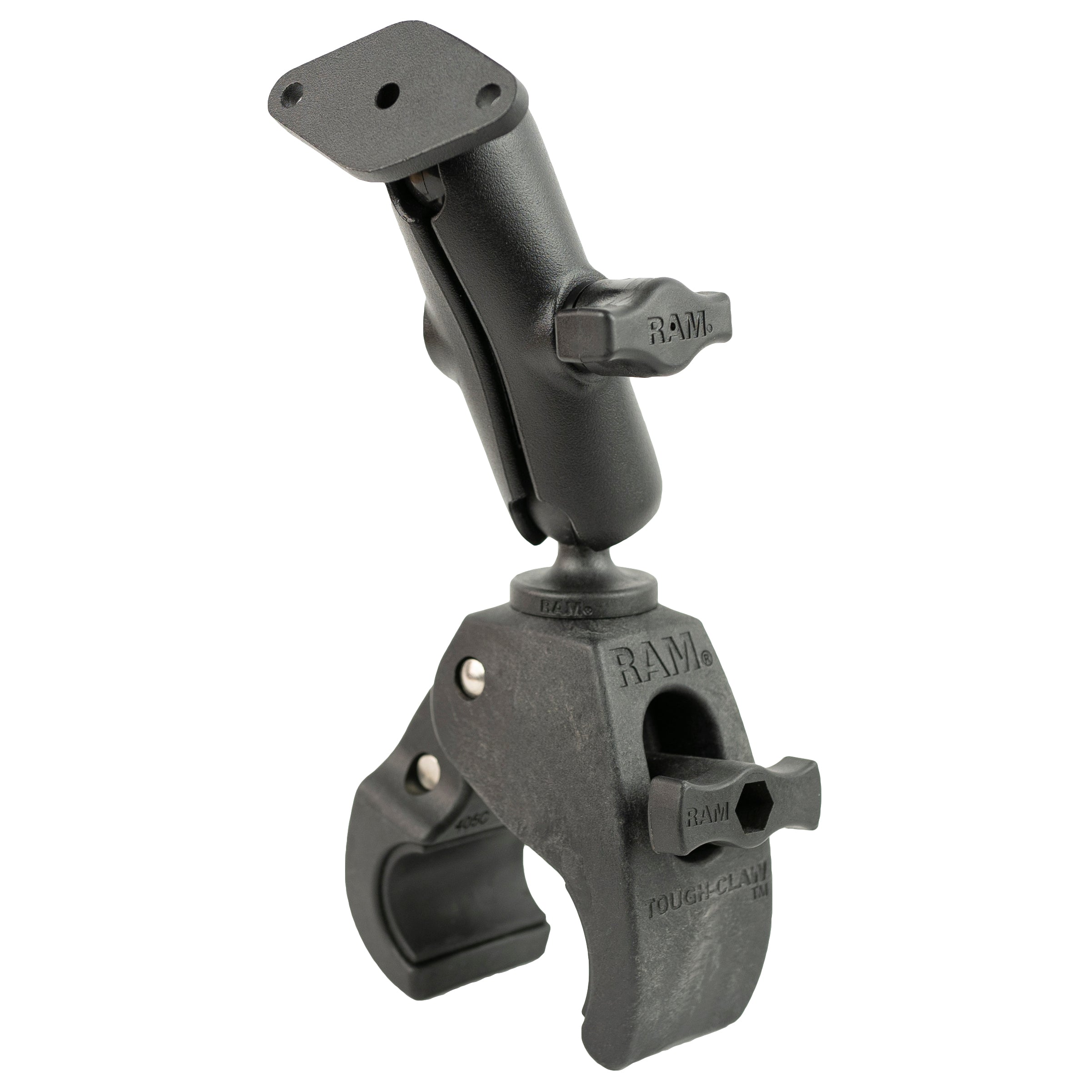 RAM-B-404-238U.jpg RAM® Tough-Claw™ Medium Clamp Mount with Diamond Plate - Image 1