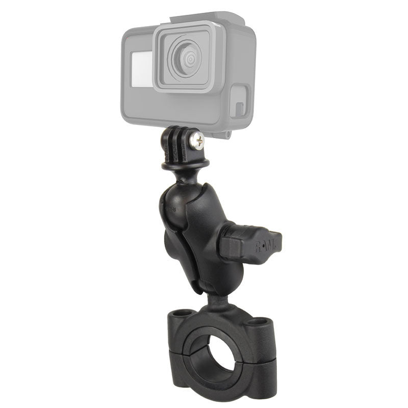 RAM-B-408-112-15-A-GOP1U RAM Torque Large Rail Base with Universal Action Camera Adapter - Image 1