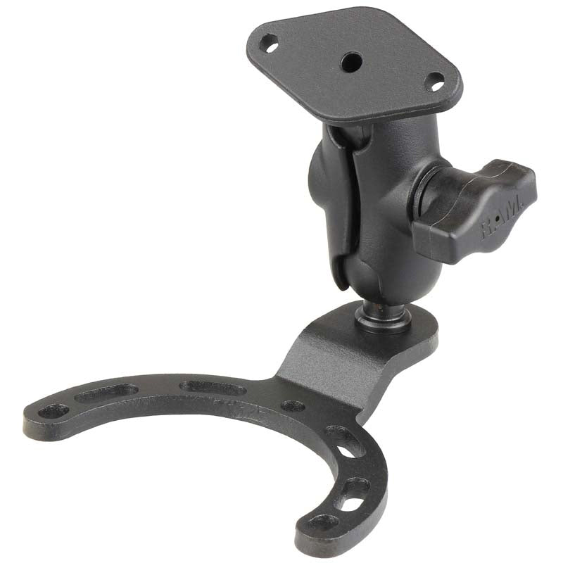 RAM-B-410-A-238U.jpg RAM® Small Gas Tank Mount with Diamond Plate - Image 1