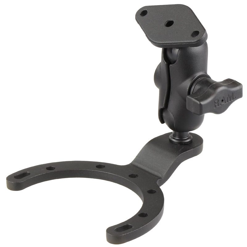 RAM-B-411-A-238U.jpg RAM® Large Gas Tank Mount with Diamond Plate - Image 1