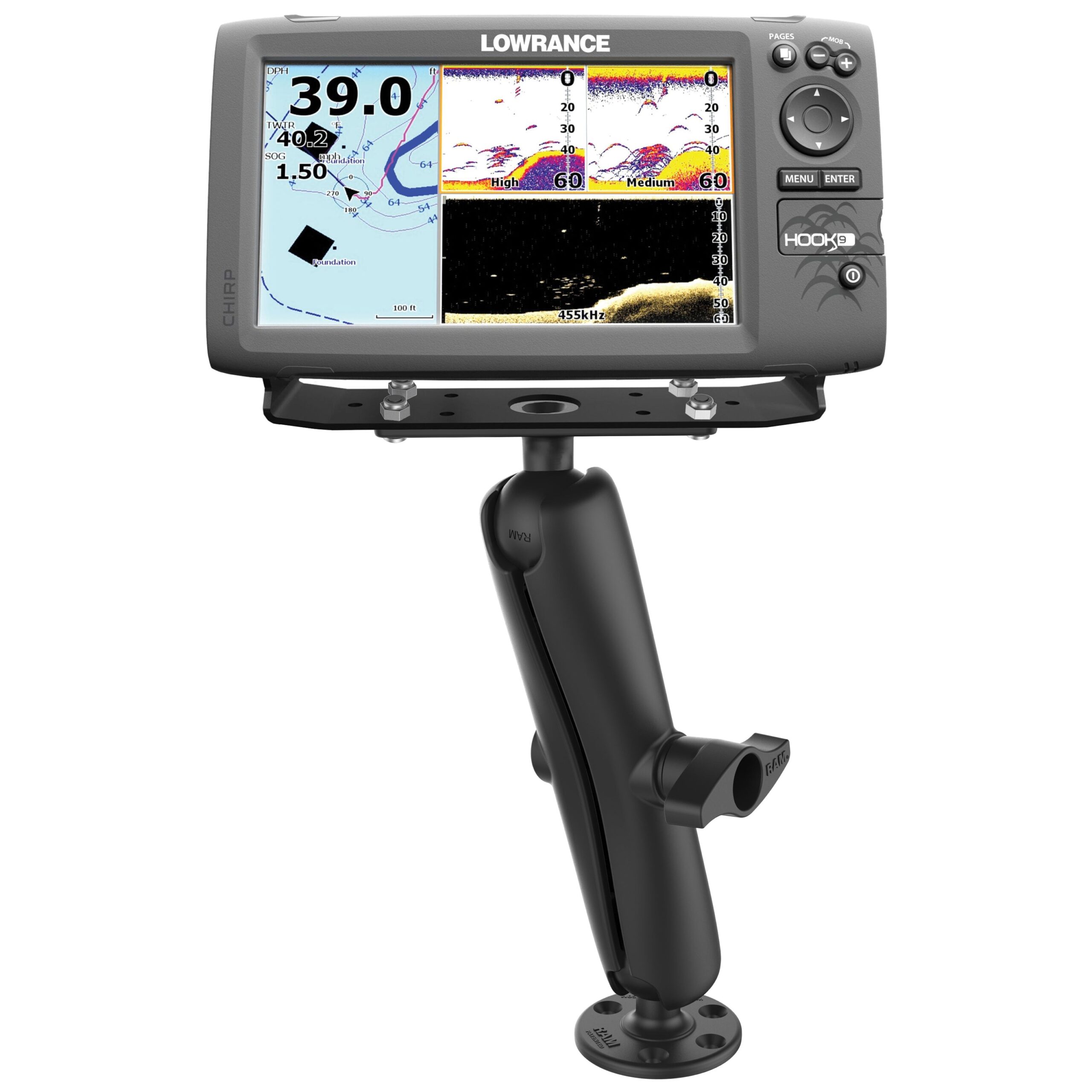 RAM-D-115-E.jpg RAM® Marine Electronics Mount - D Size Long - Image 1