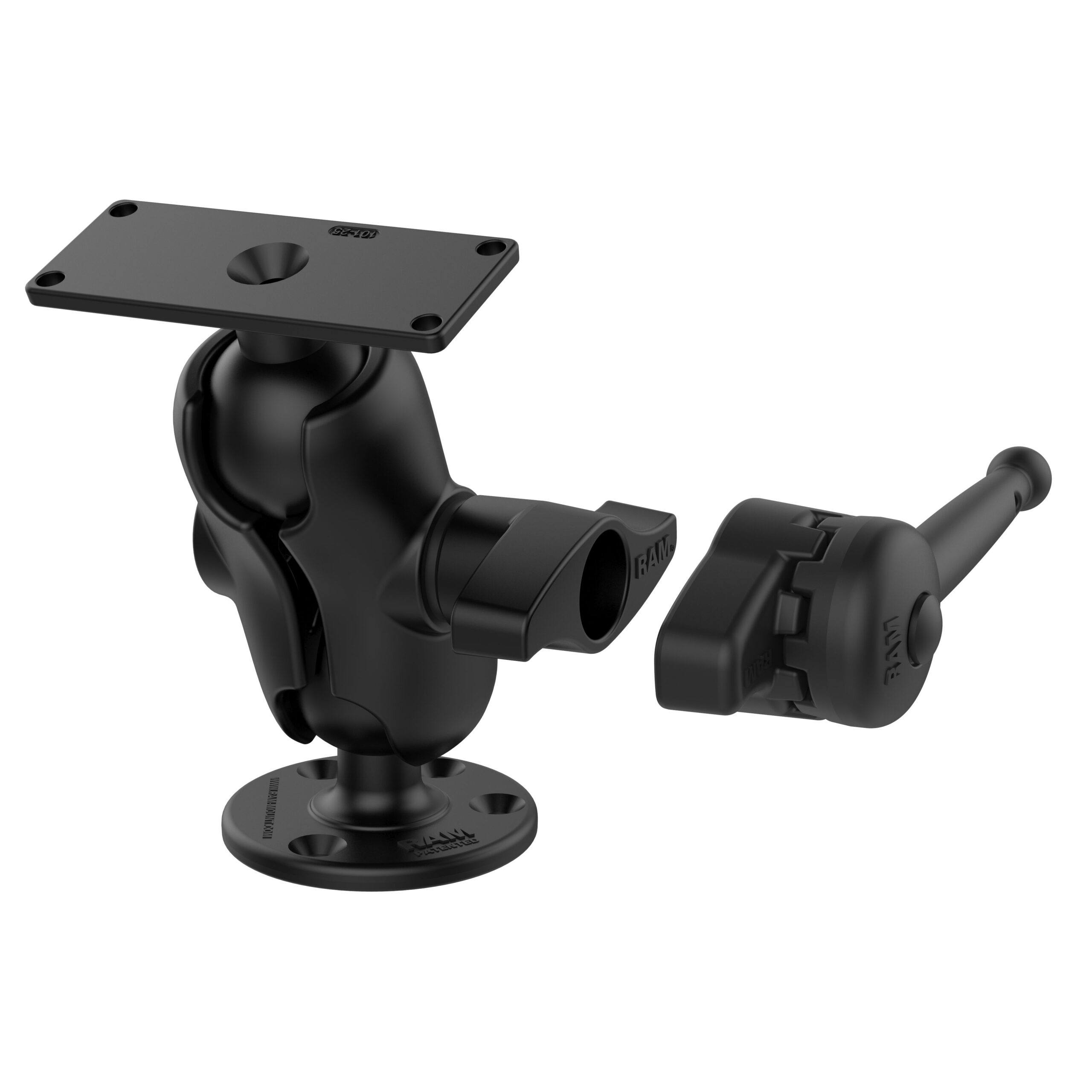 RAM-D-202-25-C-202-KNOB9HU.jpg RAM® Drill-Down Ball Mount for Humminbird Helix 8-15, XPLORE & Apex - Image 1