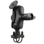 RAM Double U-Bolt Rail Mount with Round AMPS Plate
