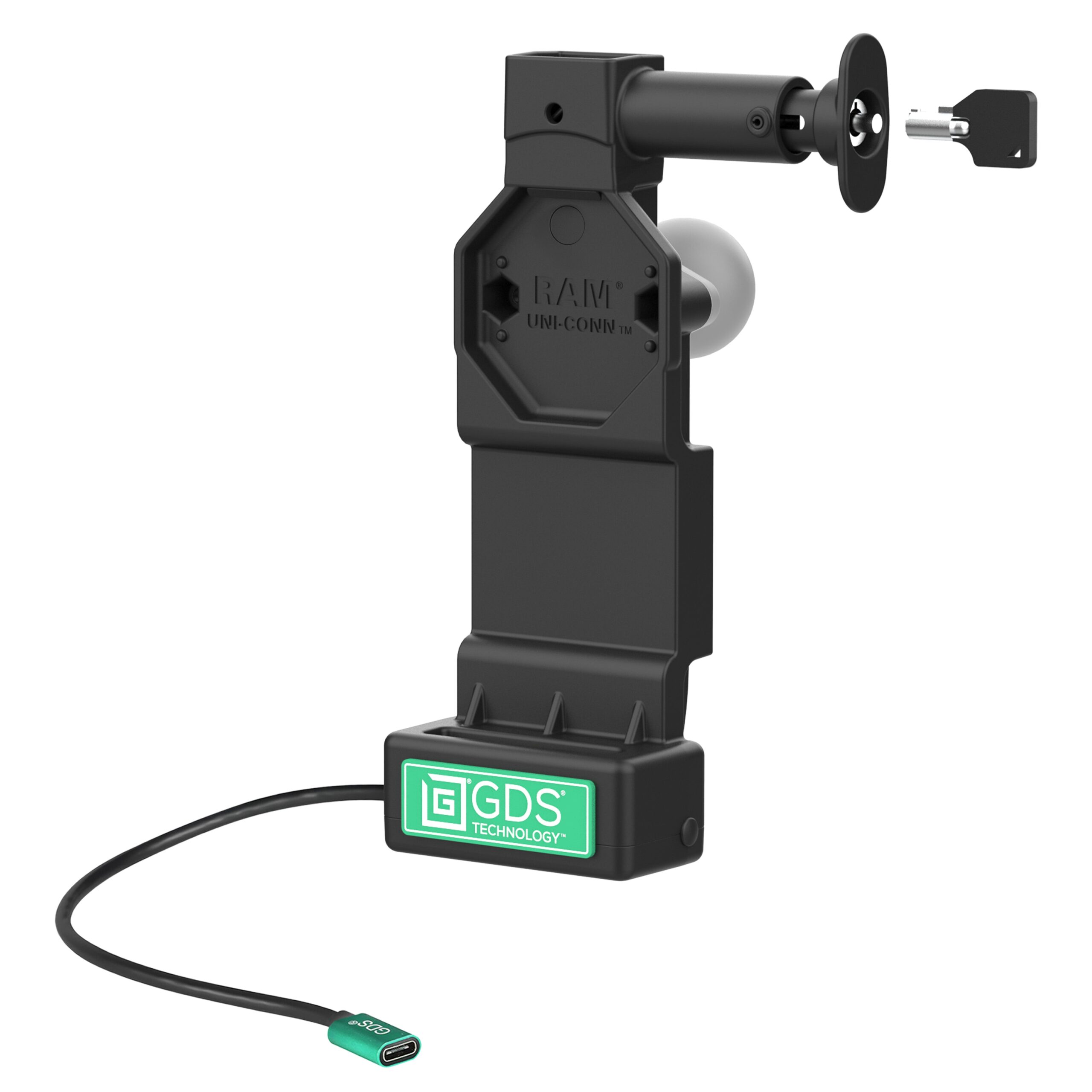 RAM-GDS-DOCKL-U4CPU.jpg GDS® Uni-Conn™ Locking Dock with Release Button - Image 1