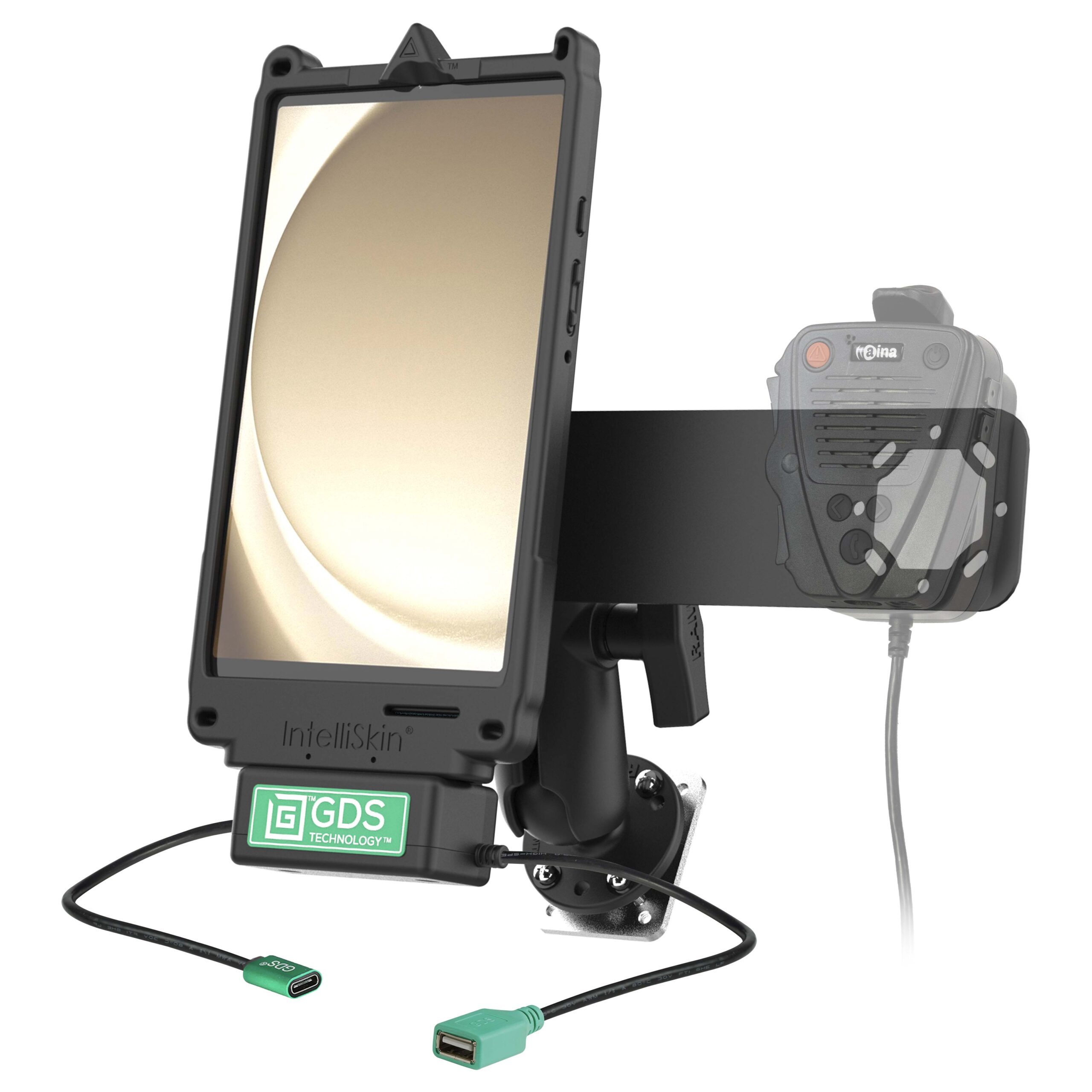 RAM-GDS-U1-SAM95-KIT5.jpg GDS® Uni-Conn™ Aina PTT Voice Responder Bundle for Samsung Tab A9 - Image 1