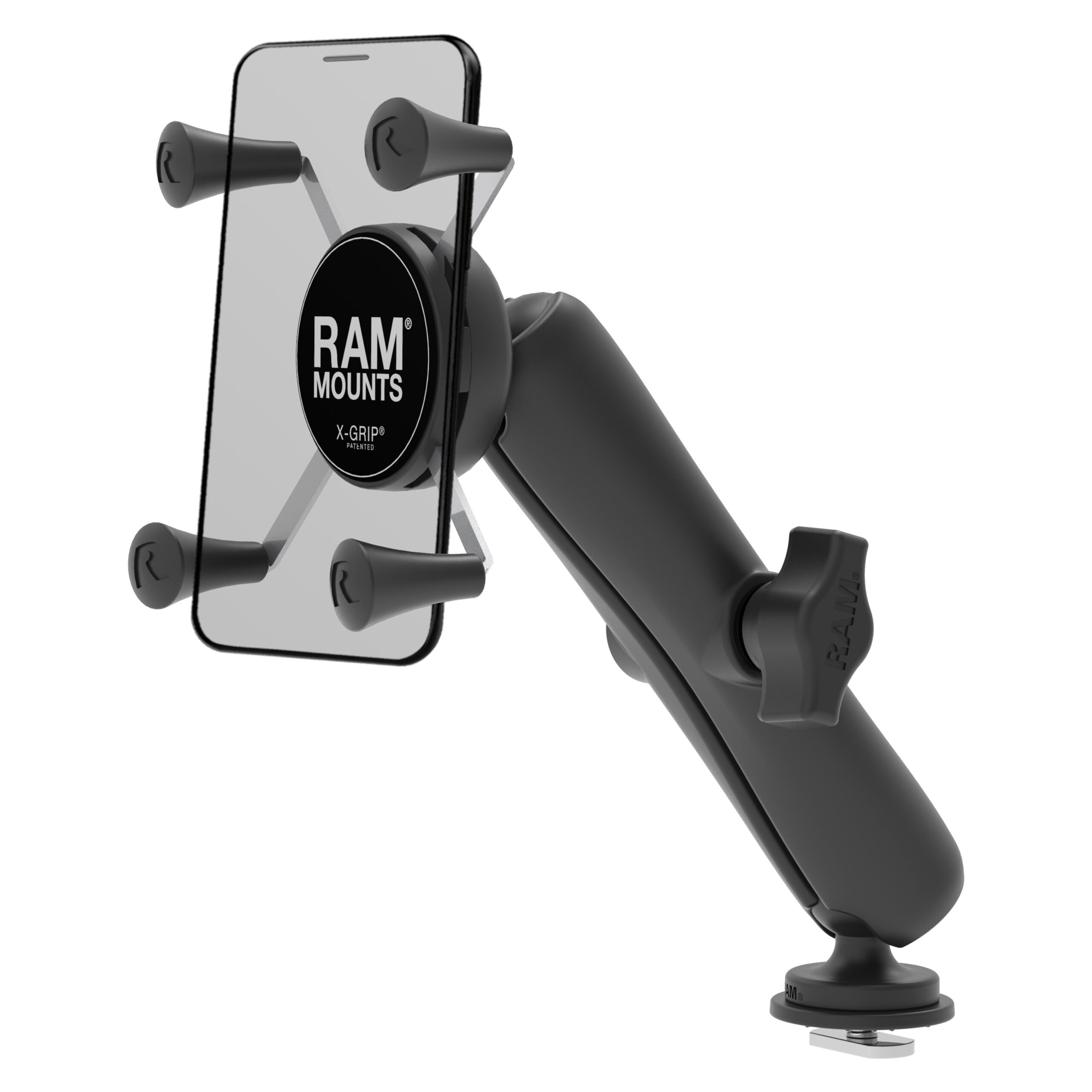 RAM-HOL-UN7B-C-354-TRA1U.jpg RAM® X-Grip® Phone Mount with Track Ball™ Base - Long - Image 1