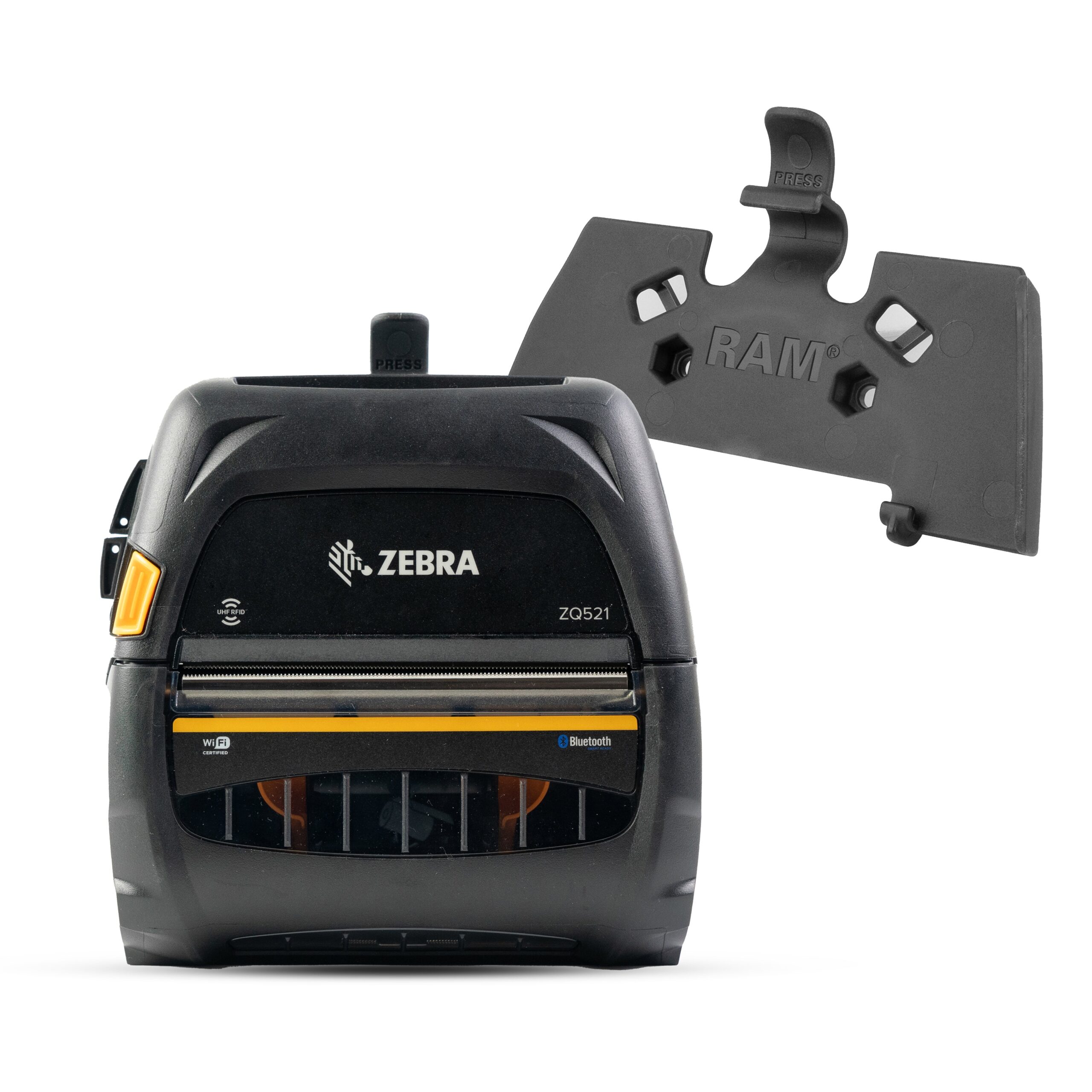 RAM-HOL-ZE30U.jpg RAM® Quick Release Printer Holder for Zebra ZQ521 Series - Image 1