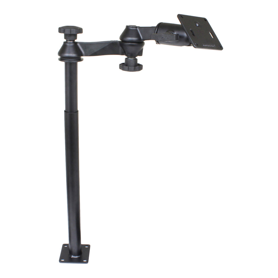 RAM-VP-SW1-1218-2461.jpg RAM® Tele-Pole™ with 12" & 18" Poles, Swing Arms & 75x75mm VESA Plate - Image 1