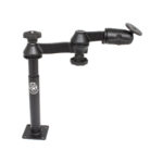 RAM Tele-Pole with 8" & 9" Poles Double Swing Arms & Round Plate