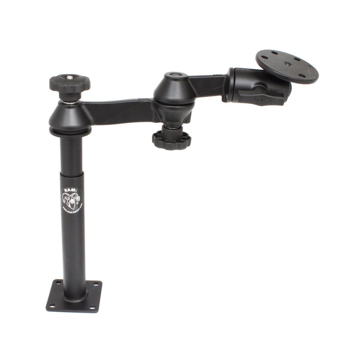 RAM-VP-SW1-89-240.jpg RAM® Tele-Pole™ with 8" & 9" Poles, Swing Arms & Large Round Plate - Image 1