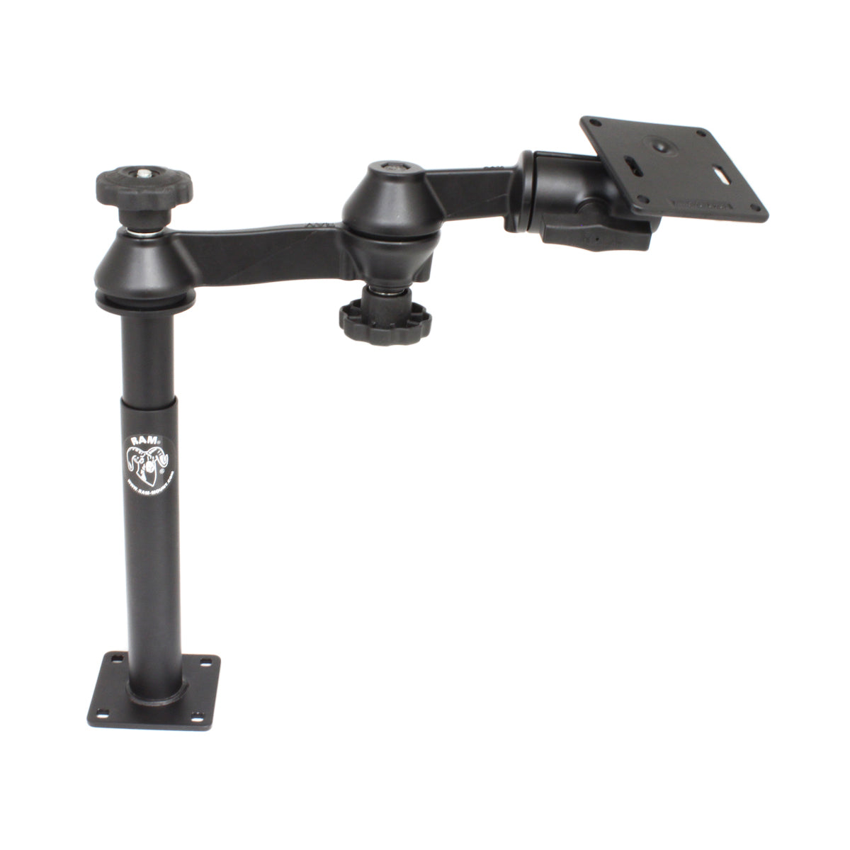 RAM-VP-SW1-89-2461.jpg RAM® Tele-Pole™ with 8" & 9" Poles, Swing Arms & 75x75mm VESA Plate - Image 1