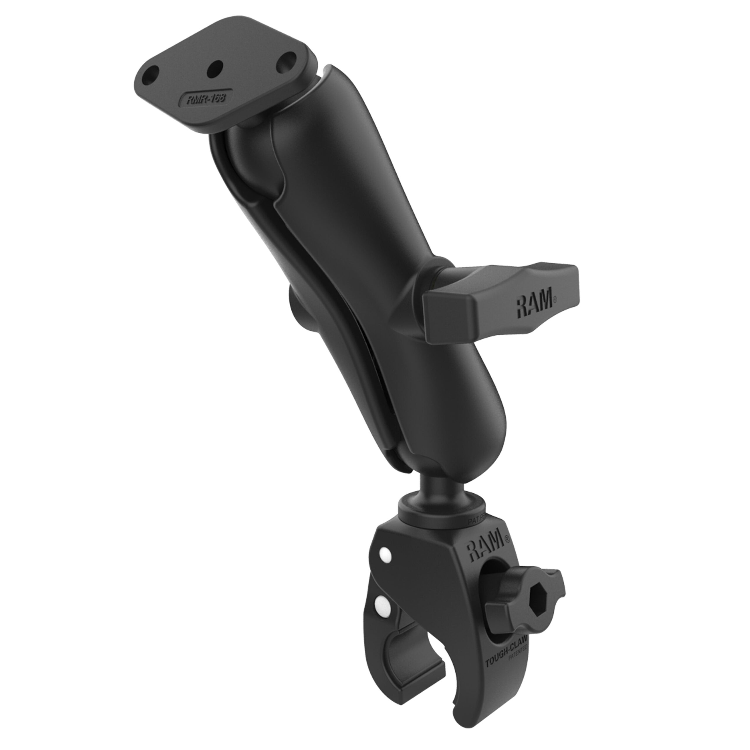 RAP-400-238U.jpg RAM® Tough-Claw™ Small Clamp Mount with Diamond Plate Adapter - Medium - Image 1