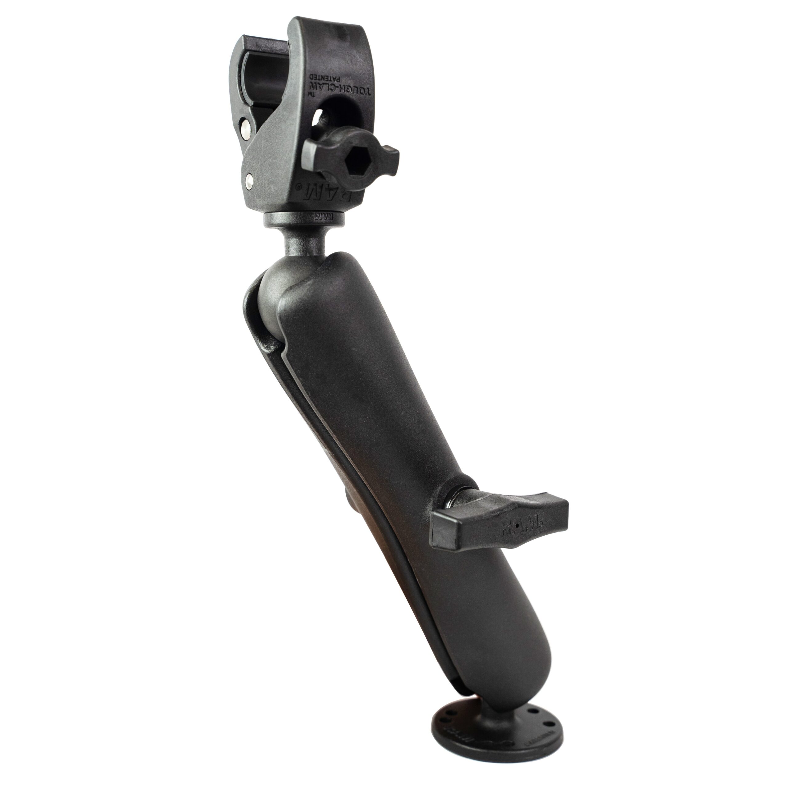 RAP-400-D-202U.jpg RAM® Trolling Motor Stabilizer - Tough-Claw™ .625" - 1.14" Long Arm - Image 1