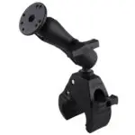 RAM Tough-Claw Large Clamp Double Ball Mount with Round Plate