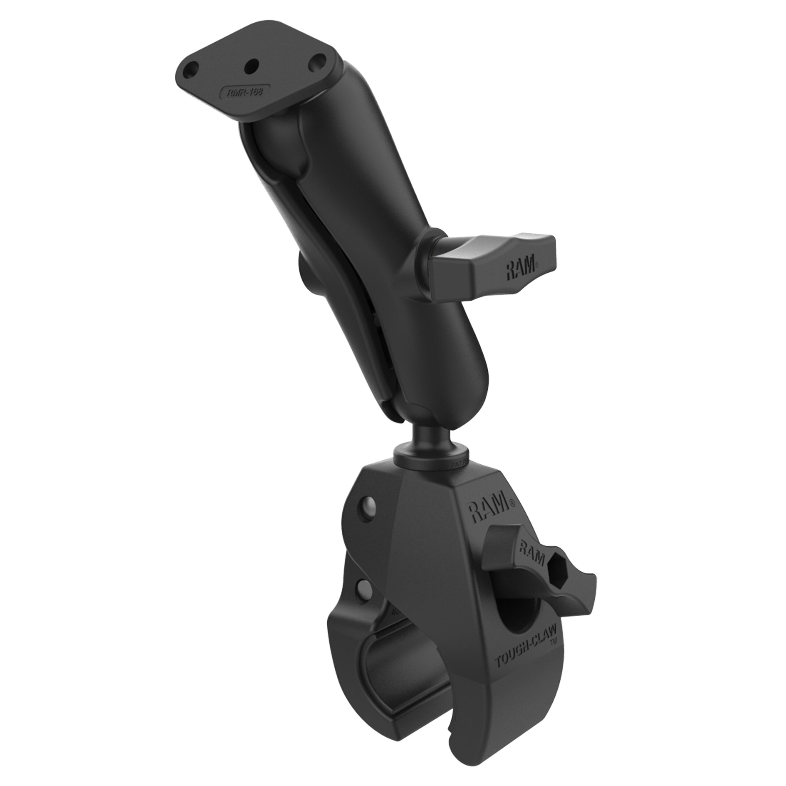 RAP-401-238U.jpg RAM® Tough-Claw™ Large Clamp Mount with Diamond Plate Adapter - Medium - Image 1