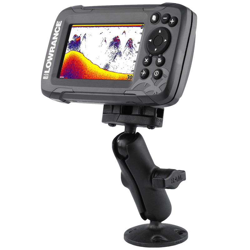RAP-B-101-LO12.jpg RAM® Composite Mount for Lowrance Eagle 4 & 5, Hook² & Reveal - B Size - Image 1
